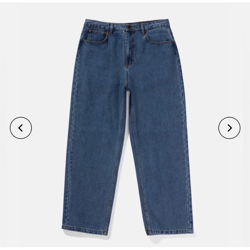 Rhythm Essential Jean – Dark Blue – Relaxed Straight Fit NWT Surf Brand Size 36 - Picture 3 of 10